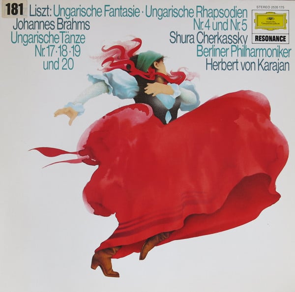 Franz Liszt / Johannes Brahms – Herbert von Karajan, Berliner Philharmoniker, Shura Cherkassky – Ungarische Fantasie • Ungarische Rhapsodien Nr. 4 Und Nr.5 / Ungarische Tänze