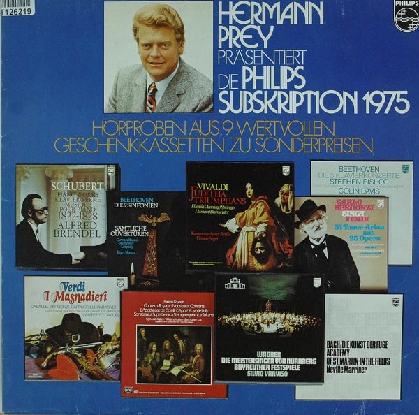 Hermann Prey – Philips Subskription 1975