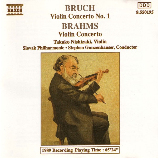 Brahms, Bruch / Takako Nishizaki, Slovak Philharmonic Orchestra, Stephen Gunzenhauser – Violin Concerto No. 1 / Violin Concerto